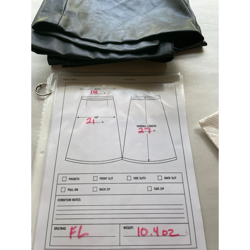 Nine West Black Faux Leather Pencil Skirt - Picture 10 of 10